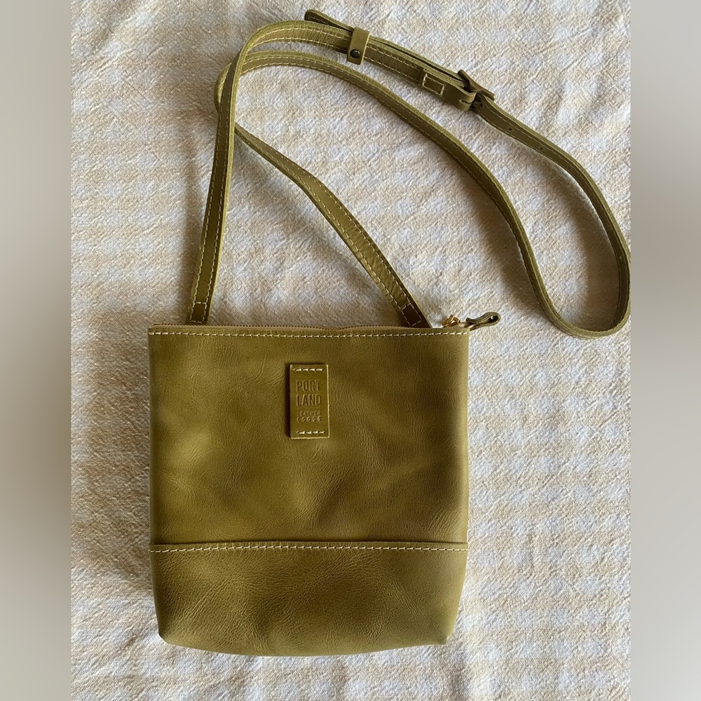 Portland Leather Festival Bag | Full Grain Leather |Anjou Green